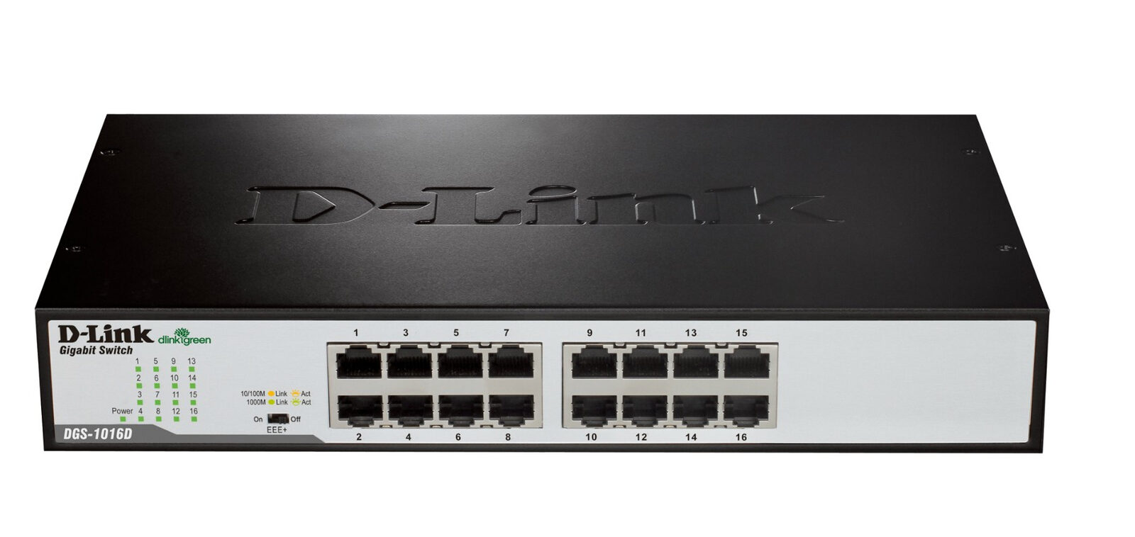 D-Link DGS-1016D/E network switch Unmanaged Black, Metallic - Image 2