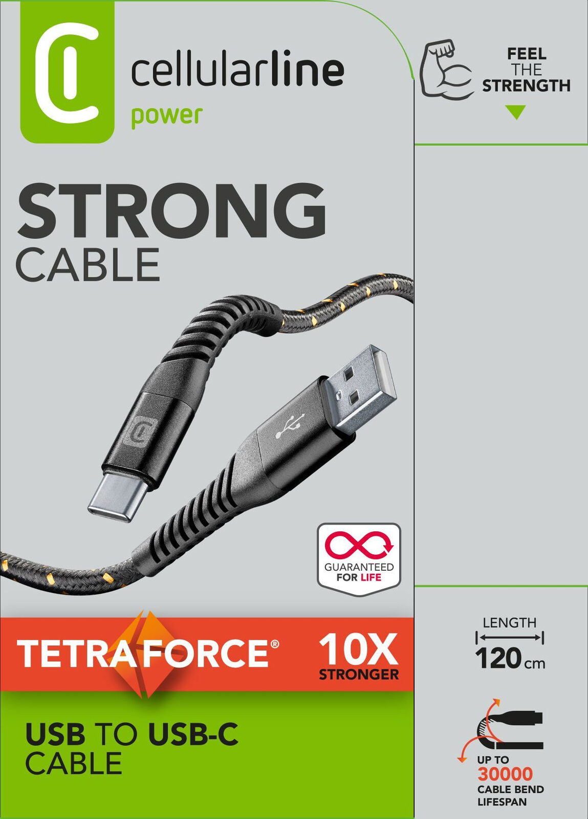 Cellularline Tetra Force Cable 120cm
