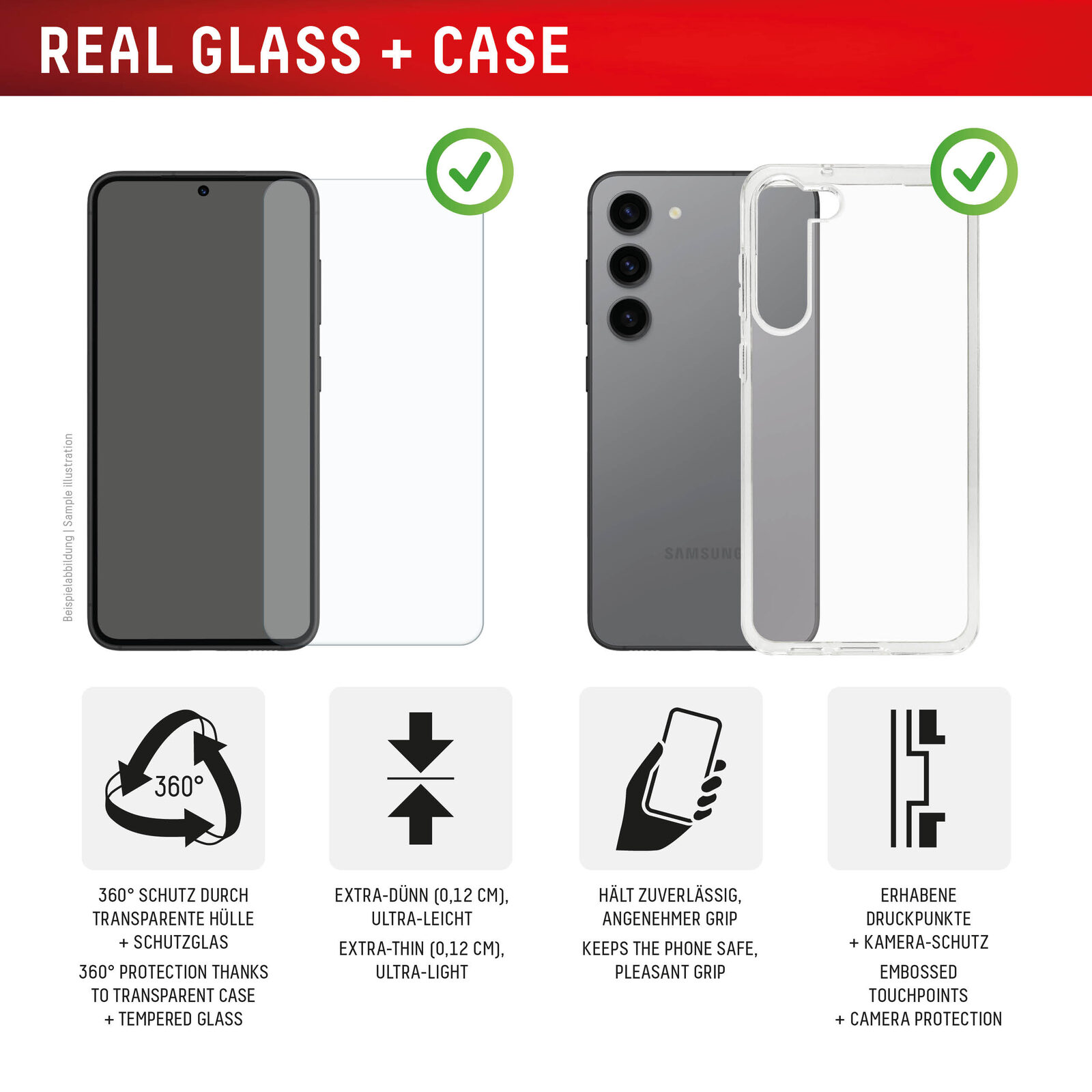 Displex Screen Protector + Case for Google Pixel 10 Pro XL, Eco Mounting Frame, scratch resistant — изображение 3