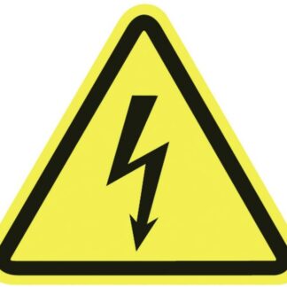 brightermannTyton Warnschild Warnung vor elektrischer Spannung plastic 100St.