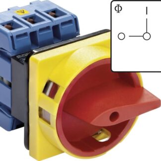 Kraus & Naimer KG100.T203/01.E Load disconnector lockable 100A 1 x 90° red, yellow1 pc(s)