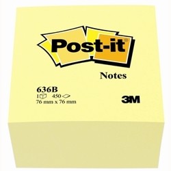 Post-It 636-B note paper Square Yellow 450 sheets Self-adhesive