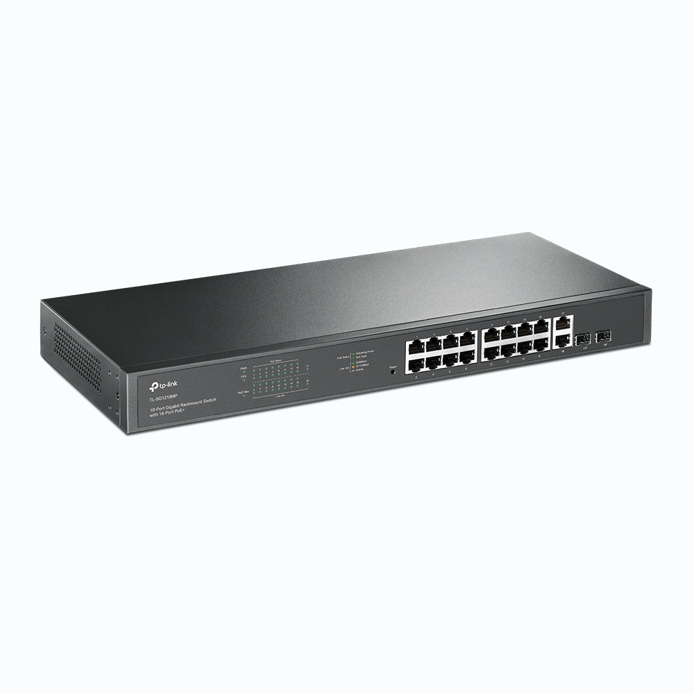 TP-Link 18-Port Gigabit Rackmount Switch with 16 PoE+ - Image 2