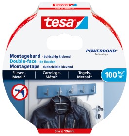 tesa ULTRA STRONG 77747-00000-00 mounting tape tesa® Powerbond white (L x W) 5 m x 19 mm 1 pc(s)