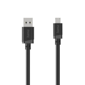 Hama 00201803 USB cable USB 2.0 1 m USB A Micro-USB B 0.48 Gbit/s Black