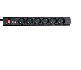 Eaton power strip 6-fach with RJ-11 Telefonplug and Schalter 1m black