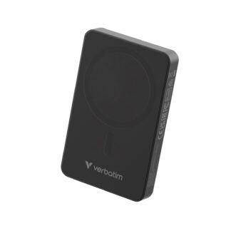 Verbatim Charge 'n' Go Essentials Magnetic Wireless Power Bank 10000 mAh Black