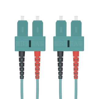 Helos 255266 InfiniBand/fibre optic cable 0.5 m SC Aqua colour