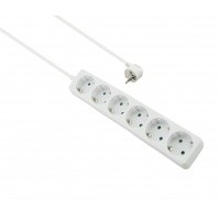 helos power strip CLASSIC, 6-fach, white, 1,5m, without Schalter
